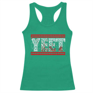 Yeet Funny Wrestling Slang Quote Tribal Art Blood Splatter Racerback Tank Top TS11 Irish Green Print Your Wear