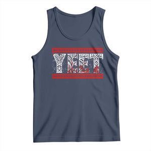 Yeet Funny Wrestling Slang Quote Tribal Art Blood Splatter Tank Top TS11 Navy Print Your Wear