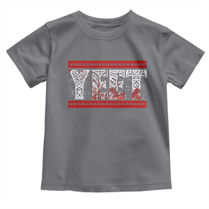 Yeet Funny Wrestling Slang Quote Tribal Art Blood Splatter Toddler T Shirt TS11 Charcoal Print Your Wear