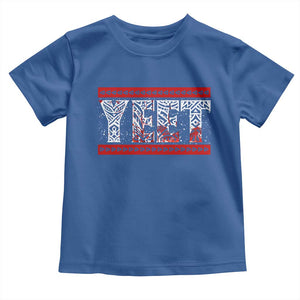 Yeet Funny Wrestling Slang Quote Tribal Art Blood Splatter Toddler T Shirt TS11 Royal Blue Print Your Wear