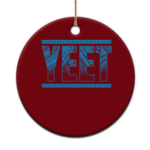 Yeet Funny Wrestling Slang Quote Tribal Art Ceramic Ornament TS11 1pc Red Print Your Wear