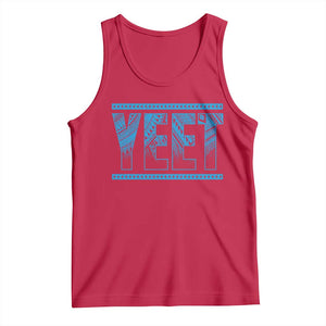 Yeet Funny Wrestling Slang Quote Tribal Art Tank Top TS11 Red Print Your Wear