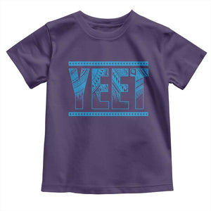 Yeet Funny Wrestling Slang Quote Tribal Art Toddler T Shirt TS11 Purple Print Your Wear