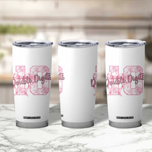 10th Birthday Tumbler Cup Double Digits Pink Coquette Bow 10 Year Old Aesthetic TS11 Print Your Wear