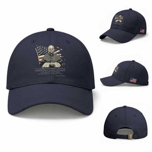Pope Leo XIV Baseball Cap You Cannot Follow Both Christ And The Cruelty Of Kings TS11 Baseball Cap Universal Fit Navy Print Your Wear