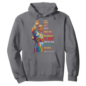 Pope Leo XIV No Kings Hoodie You Cannot Follow Both Christ And The Cruelty Of Kings TS11 Charcoal Print Your Wear