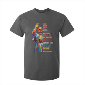 Pope Leo XIV No Kings T Shirt For Kid You Cannot Follow Both Christ And The Cruelty Of Kings TS11 Dark Heather Print Your Wear