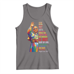 Pope Leo XIV No Kings Tank Top You Cannot Follow Both Christ And The Cruelty Of Kings TS11 Deep Heather Print Your Wear