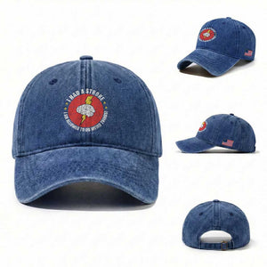 I Had A Stroke I Am Allowed To Do Weird Things Washed Cotton Baseball Cap TS11 Washed Cap Universal Fit Royal Blue Print Your Wear