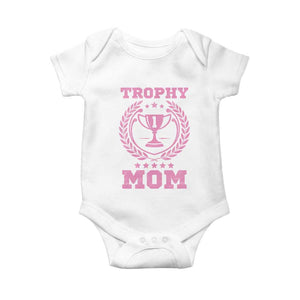 Trophy Mom Baby Onesie Number One Mama Funny Mother's Day TS11 White Print Your Wear