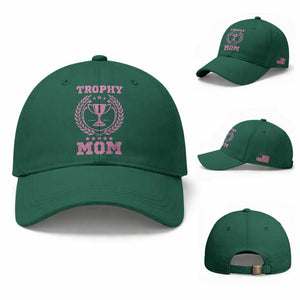 Trophy Mom Baseball Cap Number One Mama Funny Mother's Day TS11 Baseball Cap Universal Fit Irish Green Print Your Wear