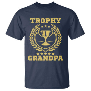 Trophy Grandpa T Shirt Funny Number One Grandfather TS11 Navy Print Your Wear