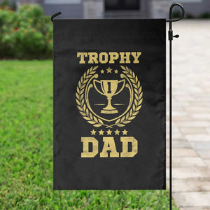 Trophy Dad Garden Flag Number One Daddy Funny Dad Joke