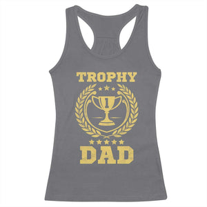 Trophy Dad Racerback Tank Top Number One Daddy Funny Dad Joke TS11 Charcoal Print Your Wear