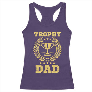 Trophy Dad Racerback Tank Top Number One Daddy Funny Dad Joke TS11 Purple Print Your Wear