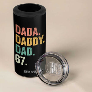 Dada Daddy Dad 67 4 in 1 Can Cooler Tumbler Funny Six Seven Father's Day TS11 Print Your Wear