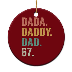 Dada Daddy Dad 67 Ceramic Ornament Funny Six Seven Father's Day TS11 1pc Red Print Your Wear