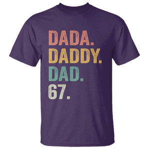 Dada Daddy Dad 67 T Shirt Funny Six Seven Father's Day TS11 Purple Print Your Wear