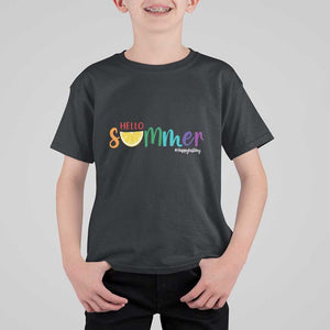 Cute Summer Vacation T Shirt For Kid Hello Summer Happy Last Day Sunshine Lemon TS11 Black Print Your Wear
