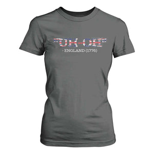 Funny Uh Oh England 1776 T Shirt For Women 4th Of July USA Grunge Union Jack Flag TS11 Dark Heather Print Your Wear