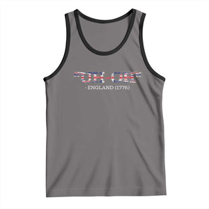 Funny Uh Oh England 1776 Tank Top 4th Of July USA Grunge Union Jack Flag TS11 Deep Heather Black Print Your Wear