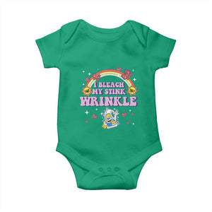 Funny I Bleach My Stink Wrinkle Baby Onesie Gag Adult Humor Rainbow Bleach Bottle TS11 Irish Green Print Your Wear