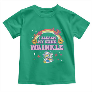 Funny I Bleach My Stink Wrinkle Toddler T Shirt Gag Adult Humor Rainbow Bleach Bottle TS11 Irish Green Print Your Wear