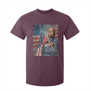 John Lewis T Shirt For Kid My Philosophy Is Very Simple Get In Good Trouble Necessary Trouble TS11 Maroon Print Your Wear