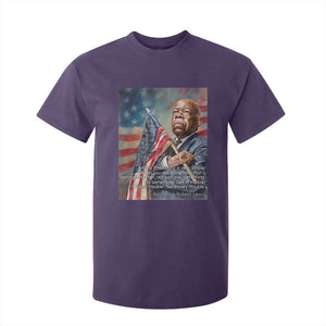 John Lewis T Shirt For Kid My Philosophy Is Very Simple Get In Good Trouble Necessary Trouble TS11 Purple Print Your Wear