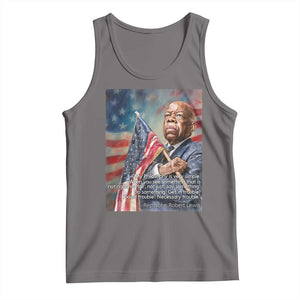 John Lewis Tank Top My Philosophy Is Very Simple Get In Good Trouble Necessary Trouble TS11 Deep Heather Print Your Wear