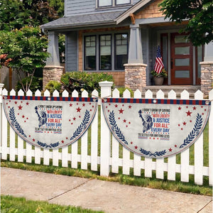 Funny I Didn't Grow Up Saying With Liberty And Justice For All Patriotic Fan Flag