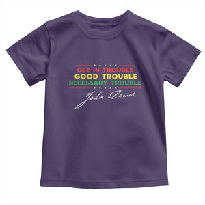 John Lewis Quote Toddler T Shirt Get In Good Necessary Trouble Civil Rights TS11 Purple Print Your Wear