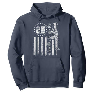 2nd Amendment I Will Not Comply Hoodie AR15 Pro-Gun Rights American Flag TS11 Navy Print Your Wear