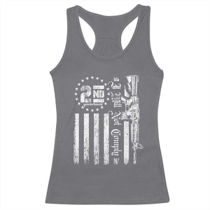 2nd Amendment I Will Not Comply Racerback Tank Top AR15 Pro-Gun Rights American Flag TS11 Charcoal Print Your Wear