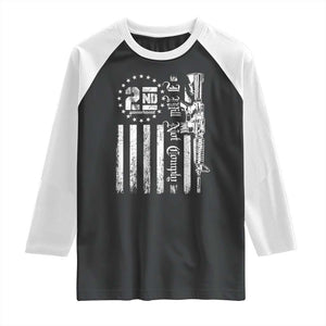 2nd Amendment I Will Not Comply Raglan Shirt AR15 Pro-Gun Rights American Flag TS11 Black White Print Your Wear
