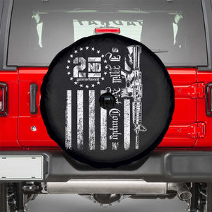2nd Amendment I Will Not Comply Spare Tire Cover AR15 Pro-Gun Rights American Flag TS11 Black Print Your Wear