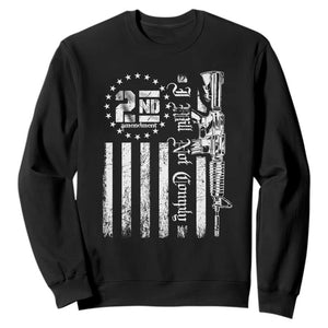 2nd Amendment I Will Not Comply Sweatshirt AR15 Pro-Gun Rights American Flag TS11 Black Print Your Wear