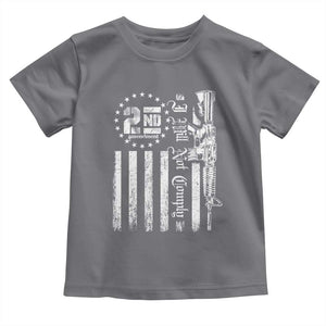 2nd Amendment I Will Not Comply Toddler T Shirt AR15 Pro-Gun Rights American Flag TS11 Charcoal Print Your Wear
