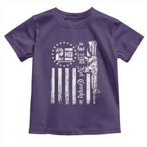 2nd Amendment I Will Not Comply Toddler T Shirt AR15 Pro-Gun Rights American Flag TS11 Purple Print Your Wear