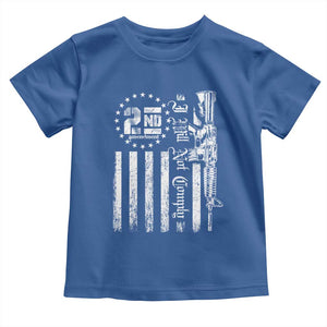 2nd Amendment I Will Not Comply Toddler T Shirt AR15 Pro-Gun Rights American Flag TS11 Royal Blue Print Your Wear