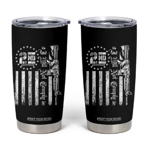 2nd Amendment I Will Not Comply Tumbler Cup AR15 Pro-Gun Rights American Flag TS11 Black Print Your Wear