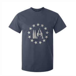 2nd Amendment AR15 Bullet Stars Patriotic Gun Rights T Shirt For Kid TS11 Navy Print Your Wear