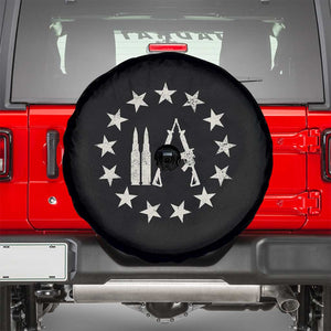 2nd Amendment AR15 Bullet Stars Patriotic Gun Rights Spare Tire Cover TS11 Black Print Your Wear