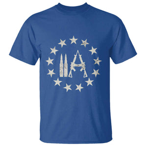 2nd Amendment AR15 Bullet Stars Patriotic Gun Rights T Shirt TS11 Royal Blue Print Your Wear