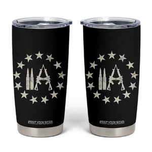 2nd Amendment AR15 Bullet Stars Patriotic Gun Rights Tumbler Cup TS11 Black Print Your Wear