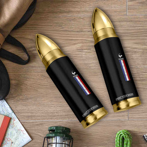France Football Coq Soccer Throwback Jersey Style Bullet Tumbler Vintage French Flag