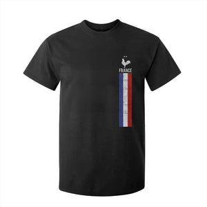 France Football Coq Soccer Throwback Jersey Style T Shirt For Kid Vintage French Flag
