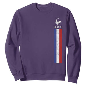 France Football Coq Soccer Throwback Jersey Style Sweatshirt Vintage French Flag