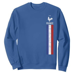 France Football Coq Soccer Throwback Jersey Style Sweatshirt Vintage French Flag
