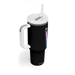 France Football Coq Soccer Throwback Jersey Style Tumbler With Handle Vintage French Flag